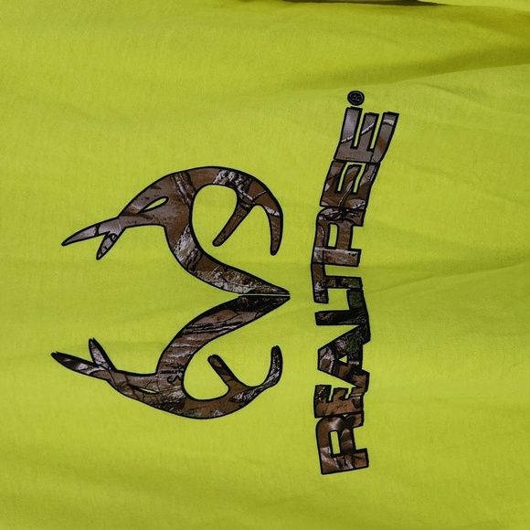 Realtree Neon Yellow Long Sleeve Tee Shirt - Picture 2 of 3
